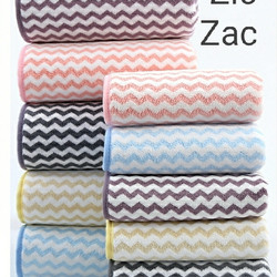 &lt;^ SJA ^&gt; HANDUK MANDI MICROFIBER ZIG ZAG 70x140cm TOWEL SERAP AIR LIFE JOY NATURAL / HANDUK MANDI DEWASA 70 X 140 CM TOWEL / HANDUK MANDI ZIG - ZAG UKURAN STANDAR DEWASA