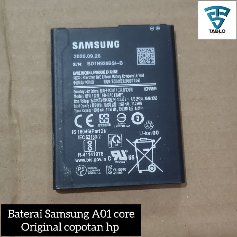 Baterai Samsung A01 Core ori copotan hp