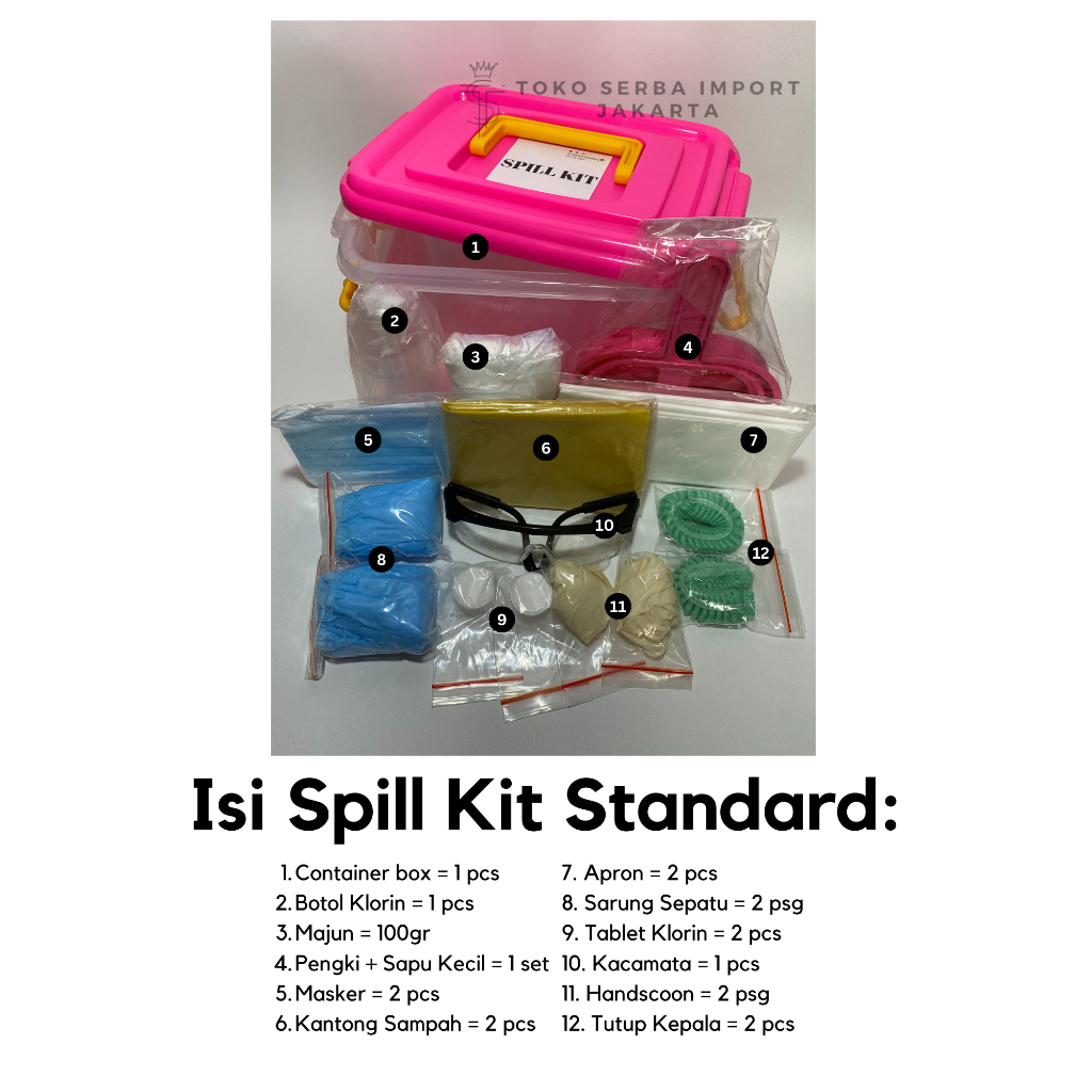 SPILL KIT INFEKSIUS/ APD Rumah Sakit/ Puskesmas/ Klinik