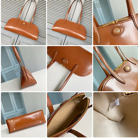 891 TB Robinson series new long handbag single shoulder bag crossbody bag made of cowhide material