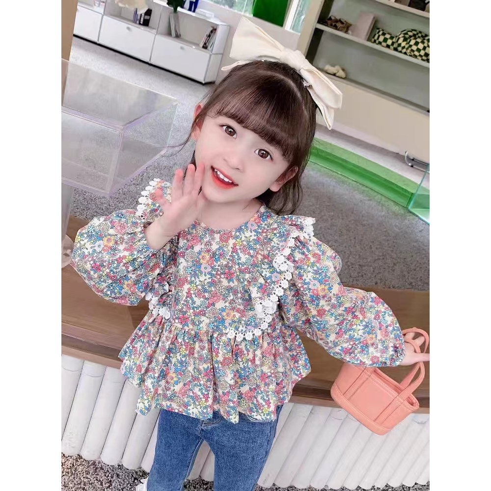 Setelan Model Terbaru Anak Perempuan Motif Bunga Lucu / Setelan Anak perempuan Impor / Baju Setelan Anak Modis