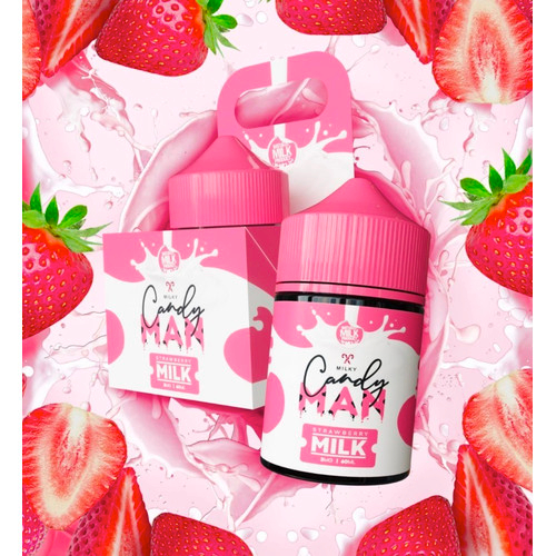 LIQUID 60ML CANDYMAN STRAWBERRY MILK