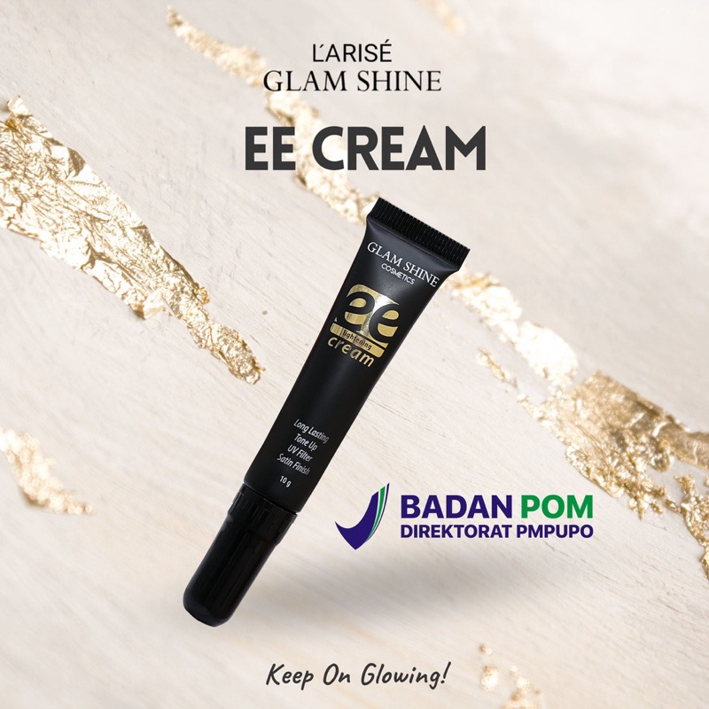 【Official Agent】GLAMSHINE SKINCARE EE Lightening Cream Full Coverage BB CC Cream Color Correcting Foundation Ringan Di Wajah Anti Sinar UV Natural Flawless Glowing Viral BPOM