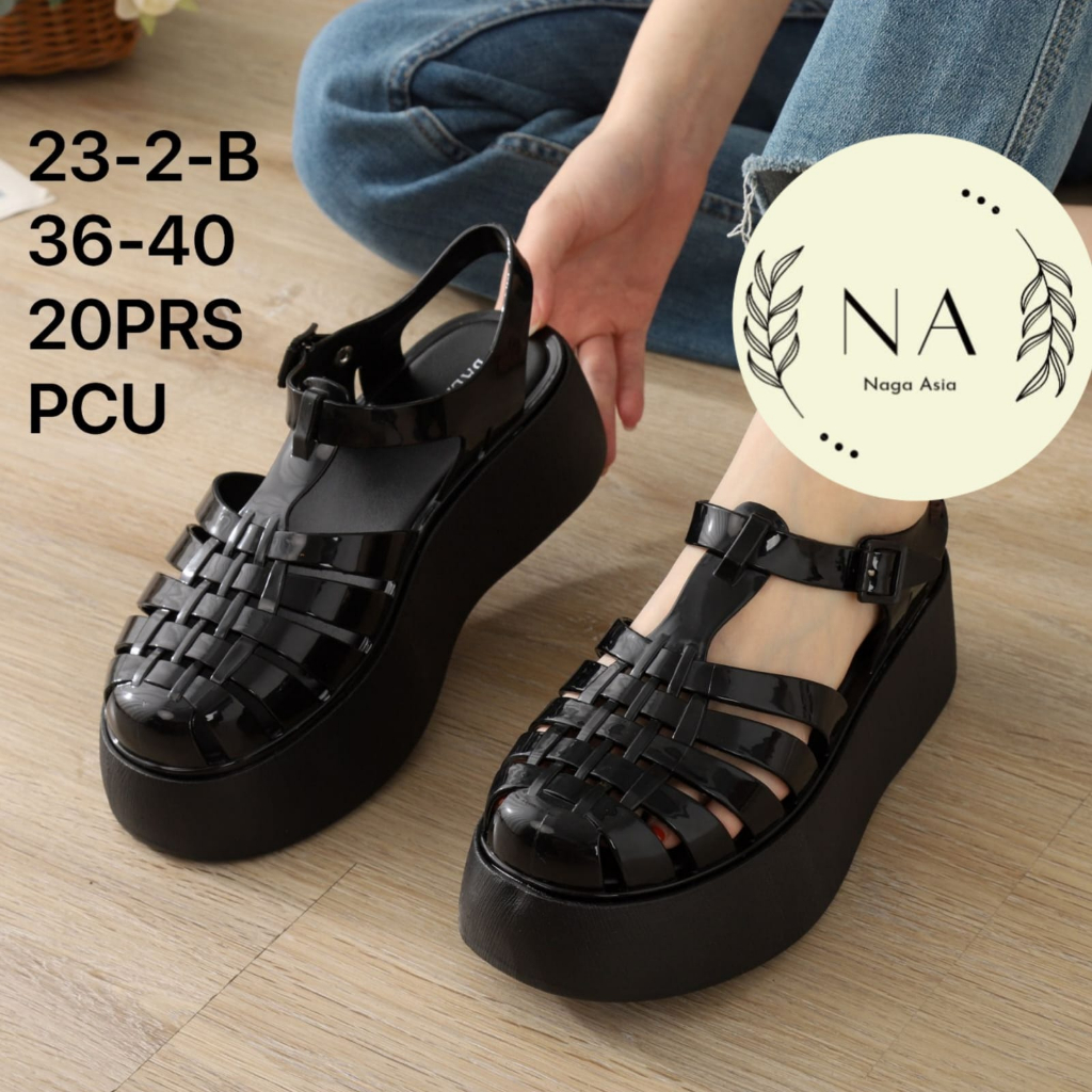 Sandal jelly melisa plato kw wanita 23-2-B sandal wanita import trendy 2023
