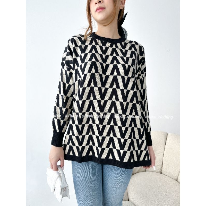 NEVA OVERSIZE TOP - ATASAN RAJUT WANITA