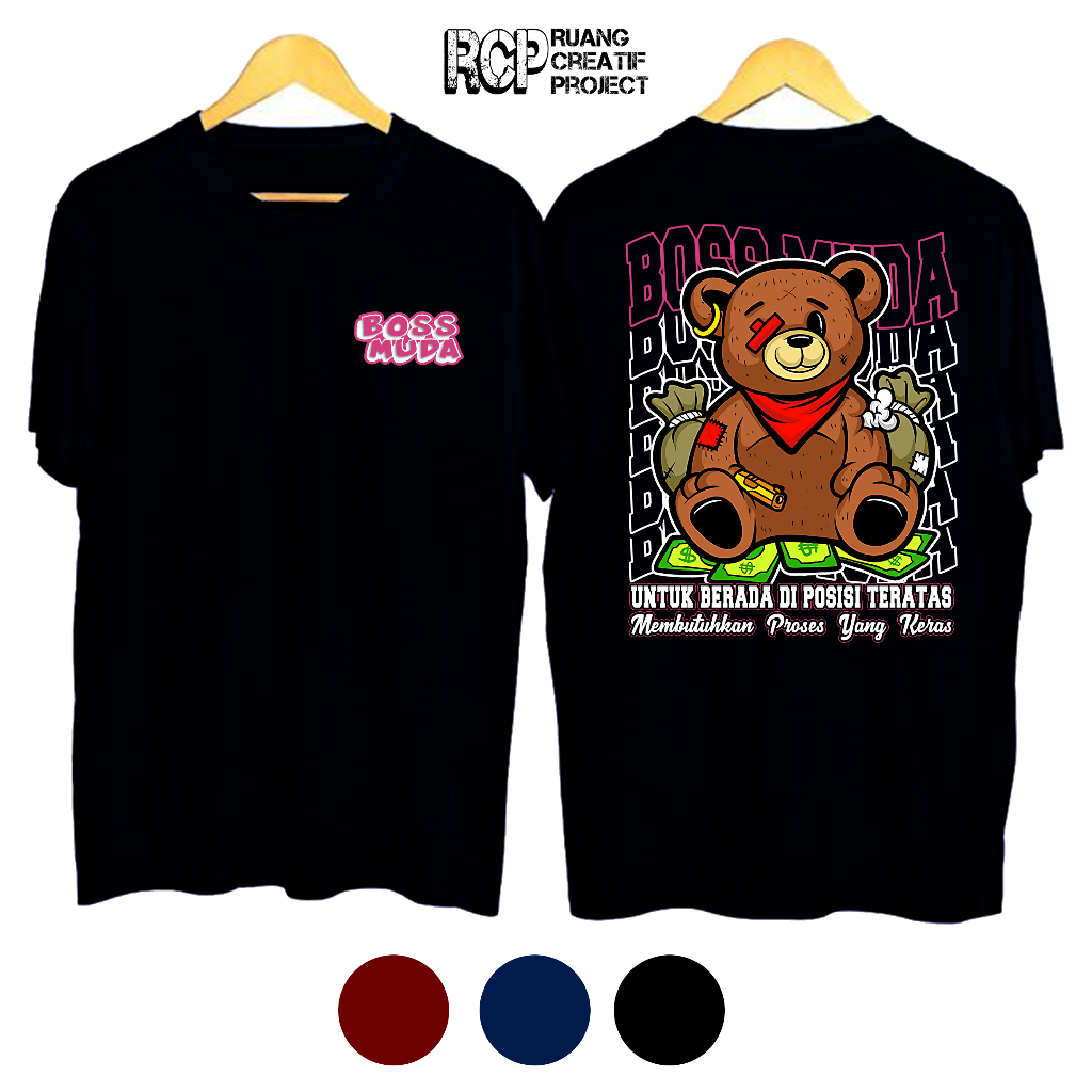 KAOS BOSS MUDA / KAOS KEREN / KAOS PREMIUM / SABLON KAOS