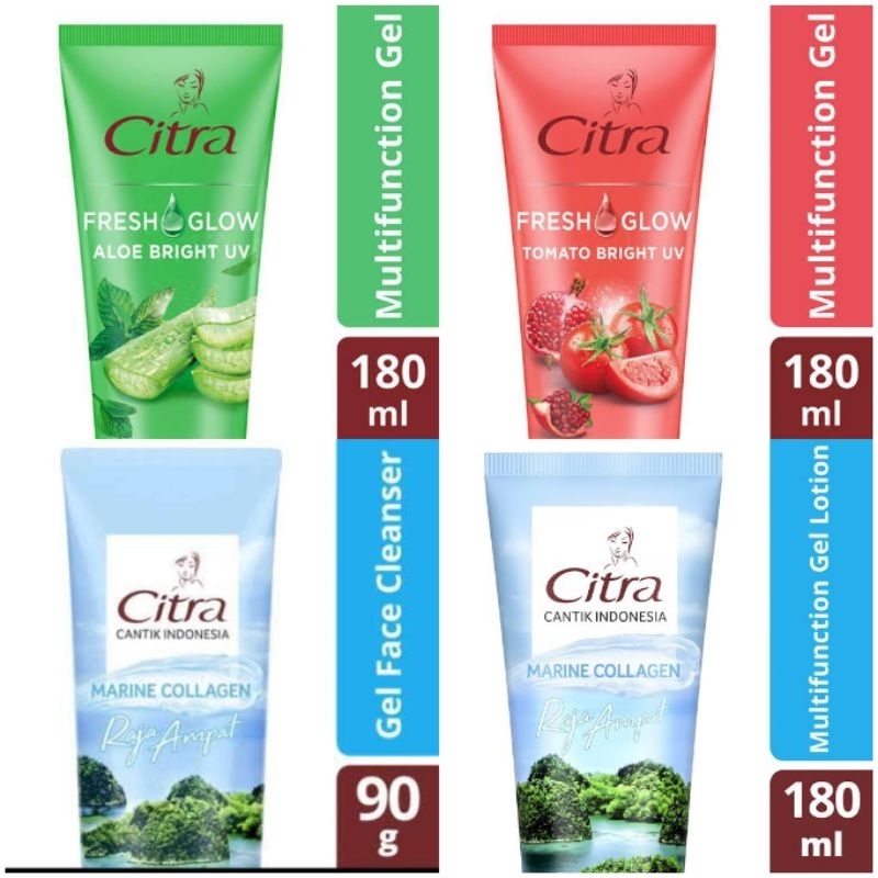 Citra Face Cleanser 90mL / Hand Body Lotion Pearly Glow 230mL Serum 180mL / Fresh Glow / Marine Colagen / Cocoa Bali