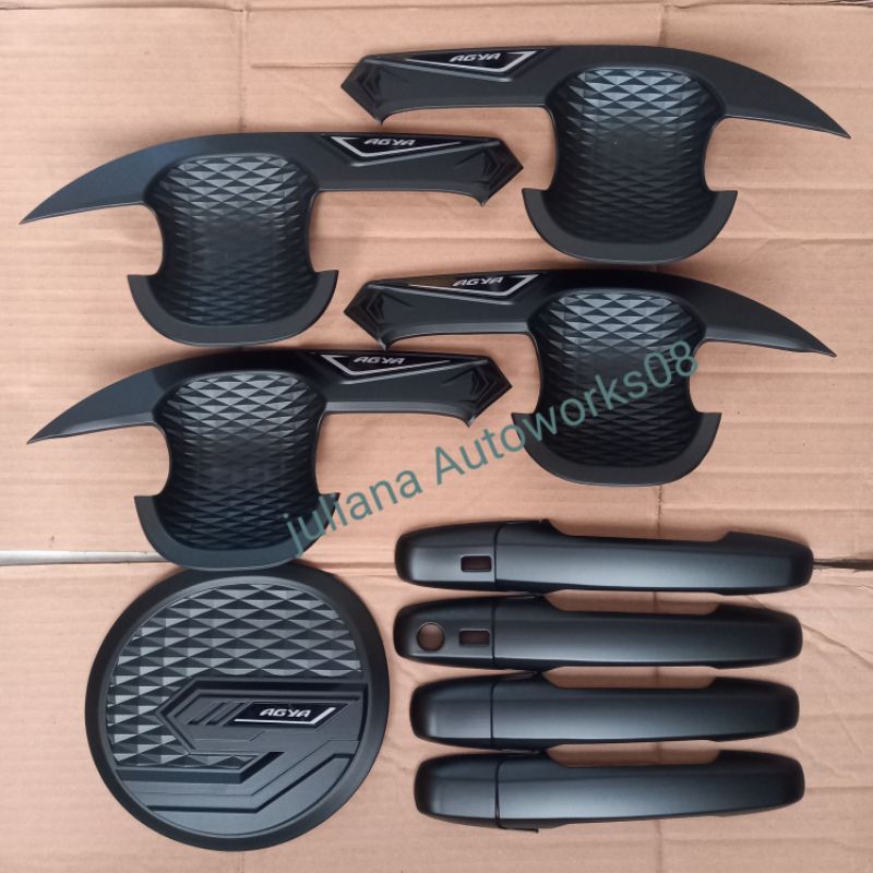 Outer Handle Tank Cover New Agya Ayla GR Sport  2023 2024  Hitam Doff