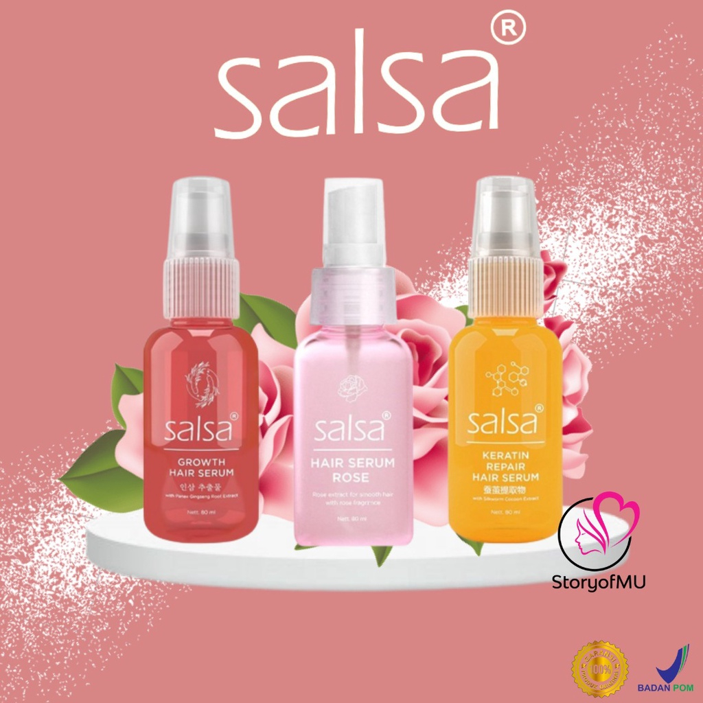 Salsa Hair Serum - Spray Perawatan Rambut Keratin &amp; Growth Treatment