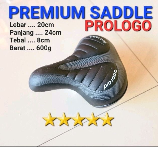 SADDLE SEPEDA MINI CITY BIKE SADEL SEPEDA LEBAR EMPUK NYAMAN MERK PROLOGO SADEL PER JOK SEPEDA EMPUK SADEL PROLOGO