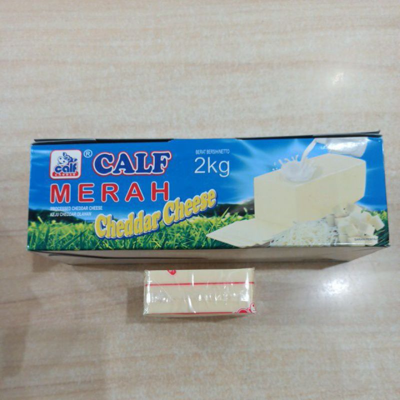 

Keju Calf Merah Cheddar Repack 250 gr