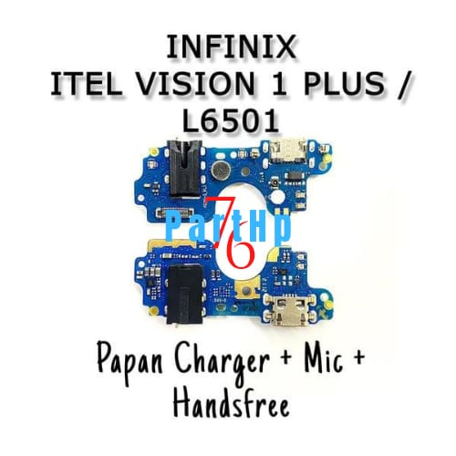 Flexible charger + Mic + Handsfree Infinix Itel Vision 1 Plus / L6501 - Flexible Flexibel Fleksibel Charger