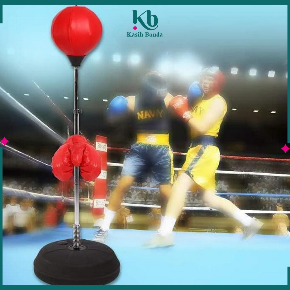 Childrens Boxing Toys Mainan Alat Latihan Tinju Set Anak / Sarung Tinju Maenan Samsak Tinju / Speed 