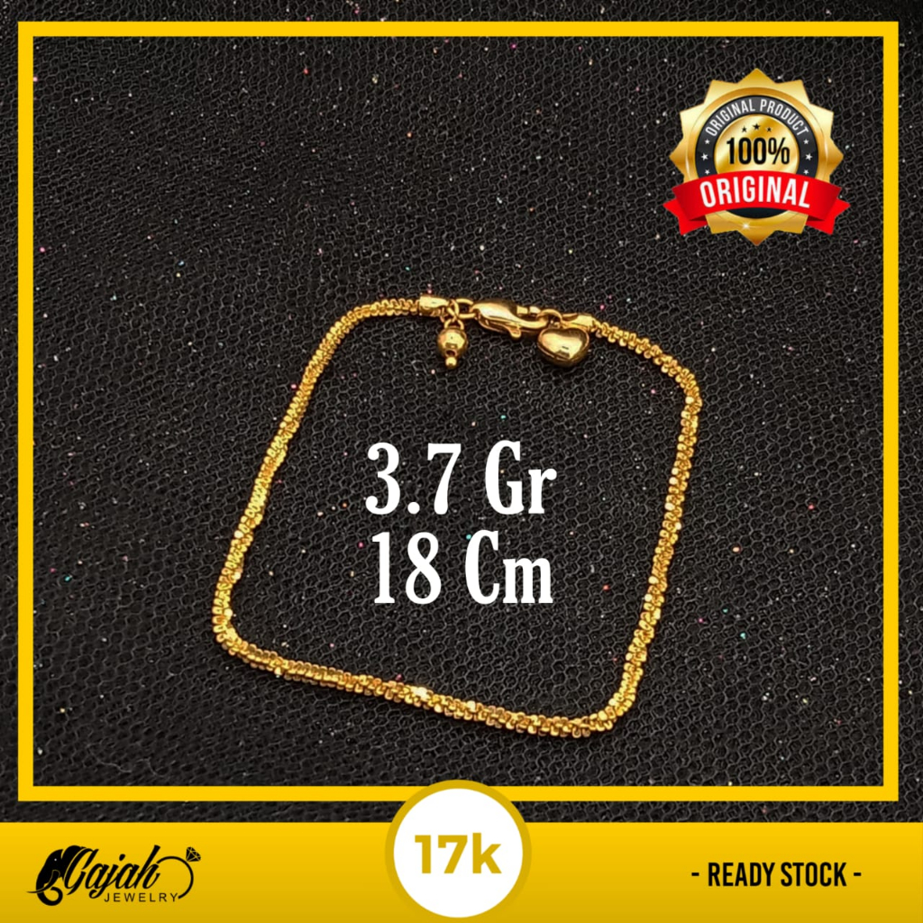 Gelang Emas 17K - 3.7 Gr Kadar 750 - 5400