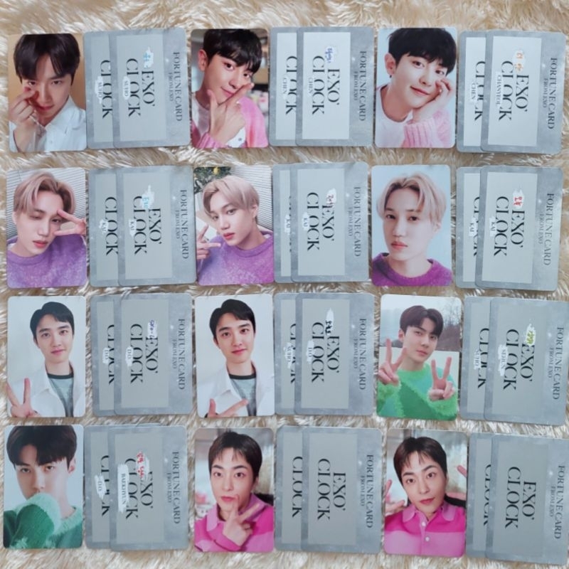 EXO FORTUNE SCRATCH 10TH ANNIVERSARY SEHUN XIUMIN KAI SUHO PHOTOCARD PC