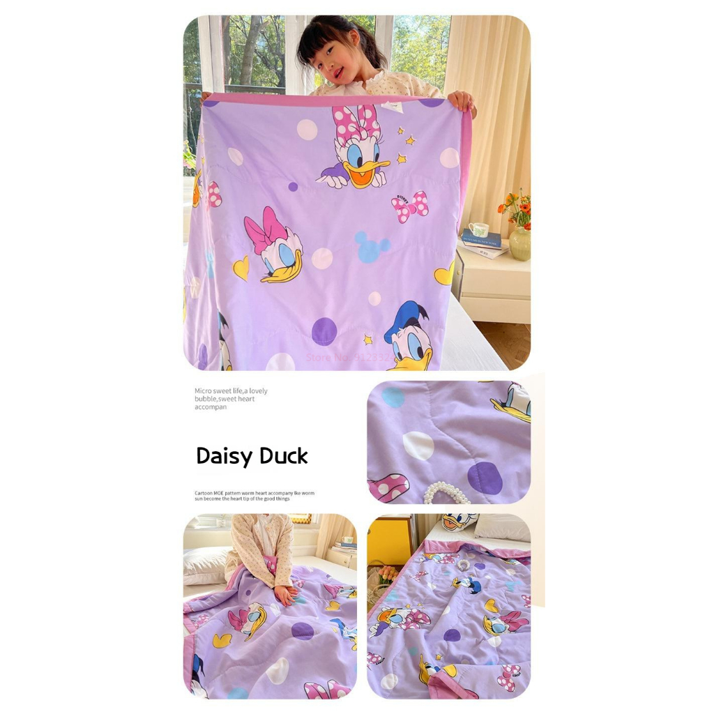 Selimut Anak COTTON Selimut KATUN DISNEY Karakter Selimut Musim Panas Lembut Halus Premium