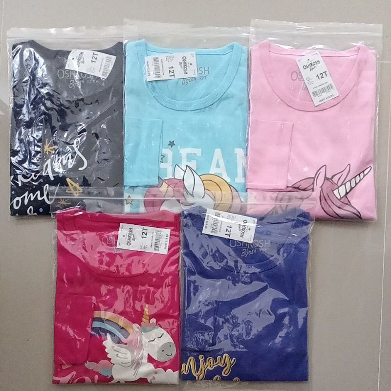 Kaos Anak Perempuan Lengan Panjang 6-14
