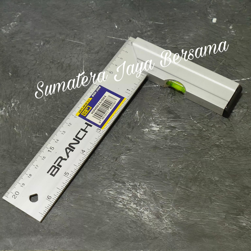 Penggaris siku tukang 20cm Waterpas Alumunium 8 inch 20 cm Waterpass