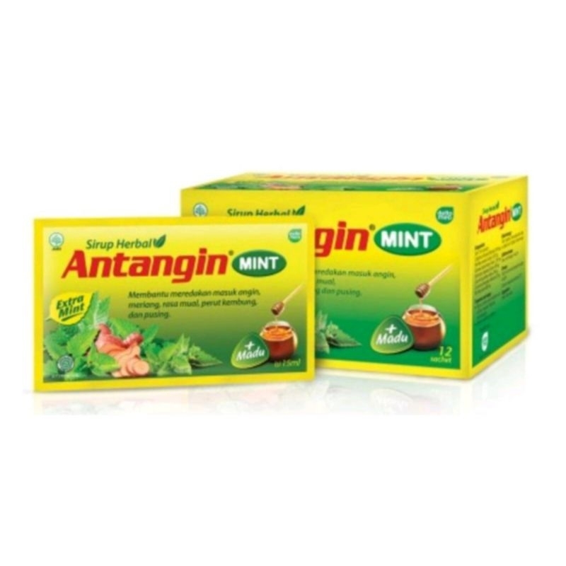 Antangin Syrup Mint 12 sachet Terlaris &amp; Termurah