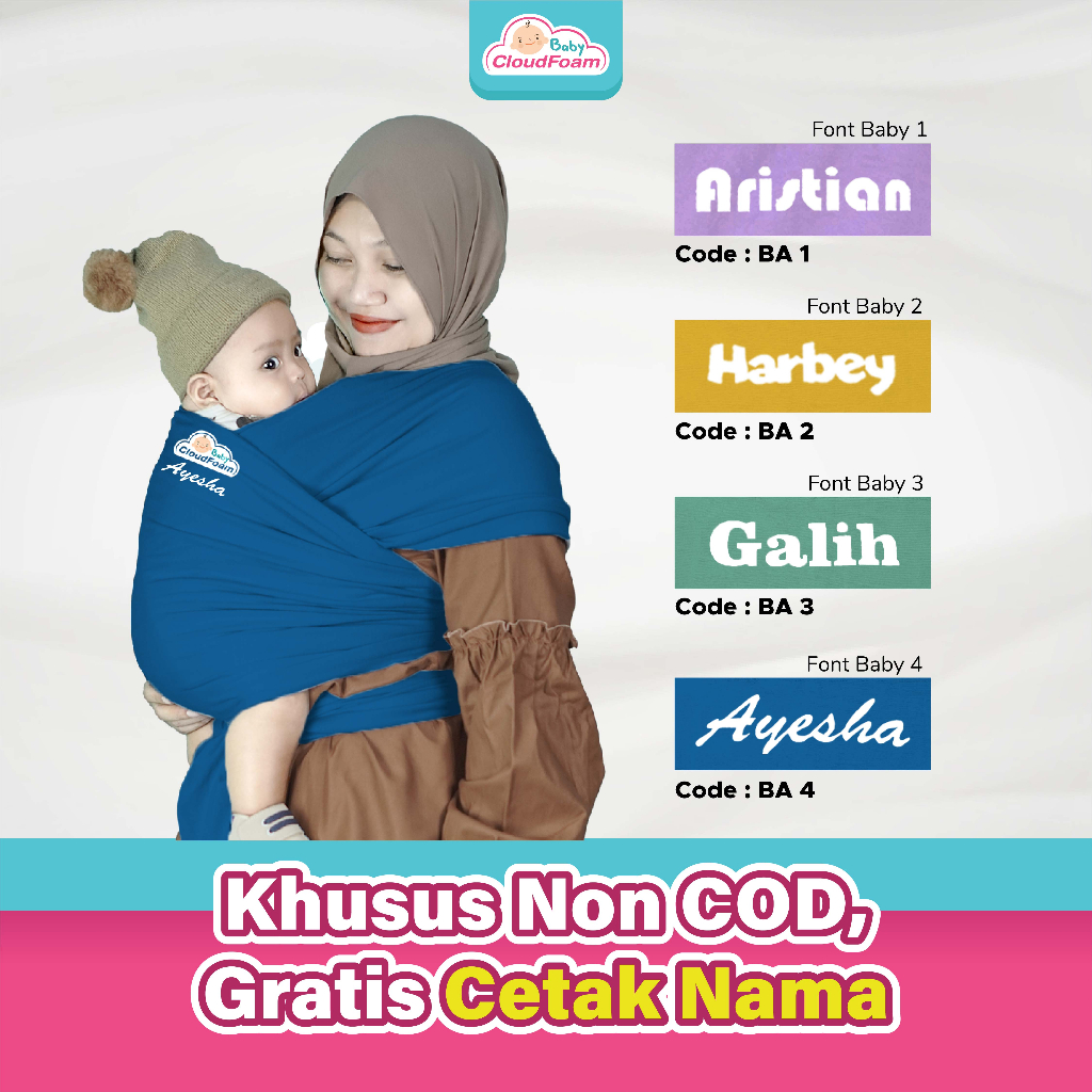 Baby Cloudfoam Gendongan Bayi Baby Wrap