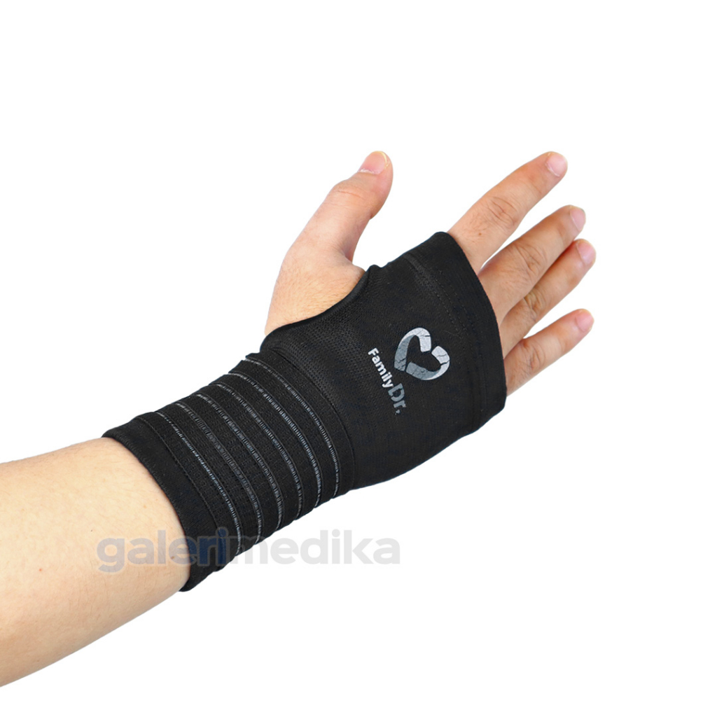 FamilyDr Palm Support Black Series - Penyangga Pergelangan Tangan