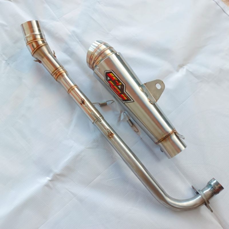 KENALPOT ORIGINAL SK1 MUFFLER JIKSAW ALL BEBEK JUPITER VEGA GRAND SUPRA BLADE REVO KHARISMA SMASH SH