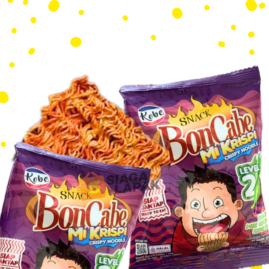 Mi Krispi Bon Cabe lv 2 Rasa Mie Goreng Spesial 16gr