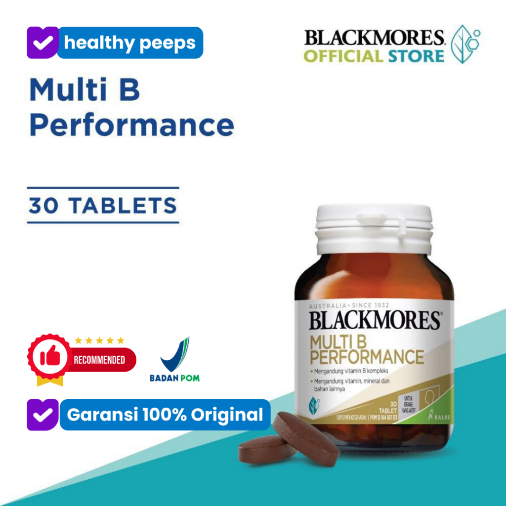 Blackmores multi B performance - vitamin vit B6 B12 B complex kompleks