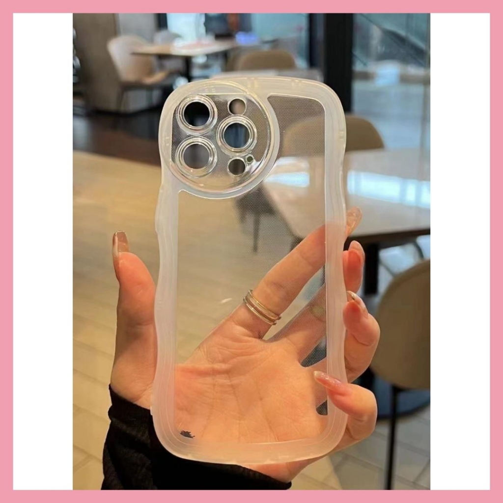 VIVO Y30/Y30i/Y30S/Y50/Y02/Y16/Y19/Y22/Y35 2022/Y53/Y71/Y75/Y83 Case Gelombang CLEAR 3D VENUS ACC