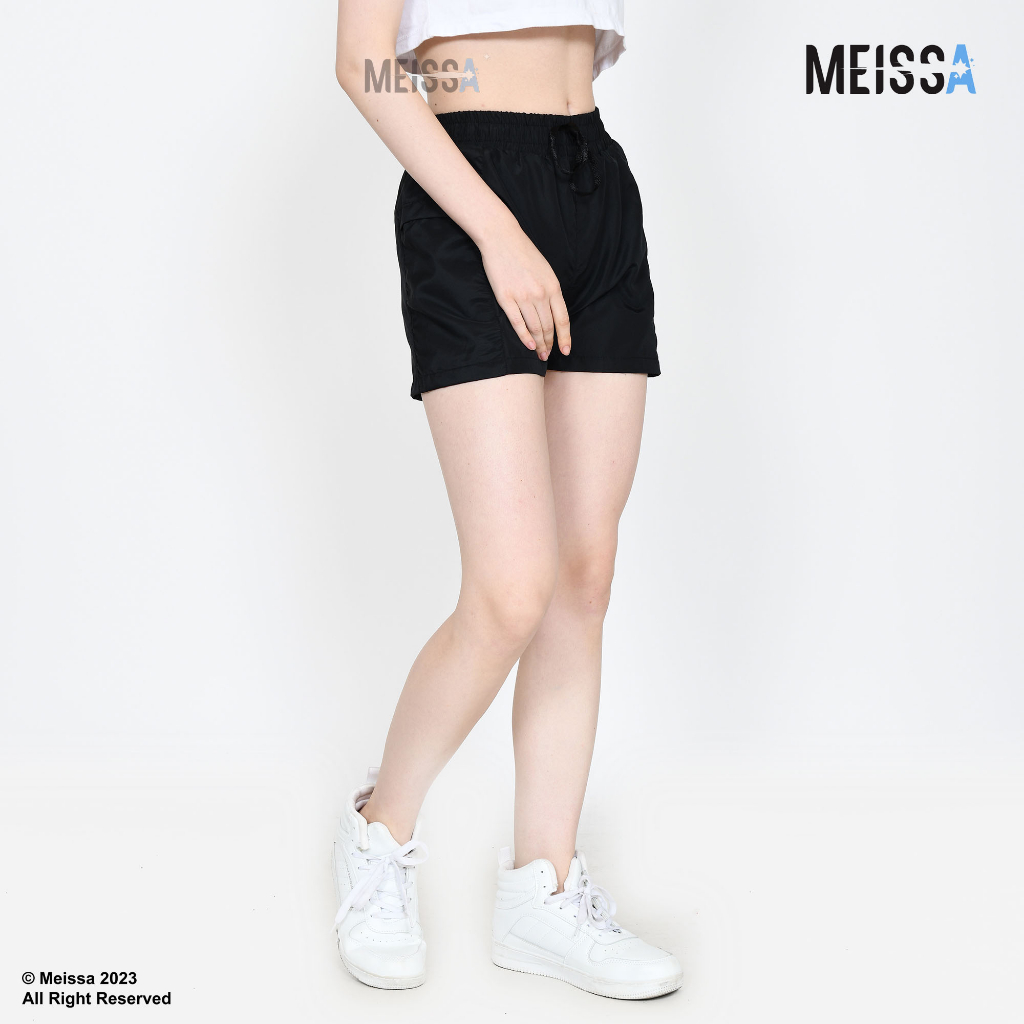 MEISSA Celana Pendek Olahraga Pria Wanita Premium Short Pants Wanita Senam Gym Lari Fitnes Running