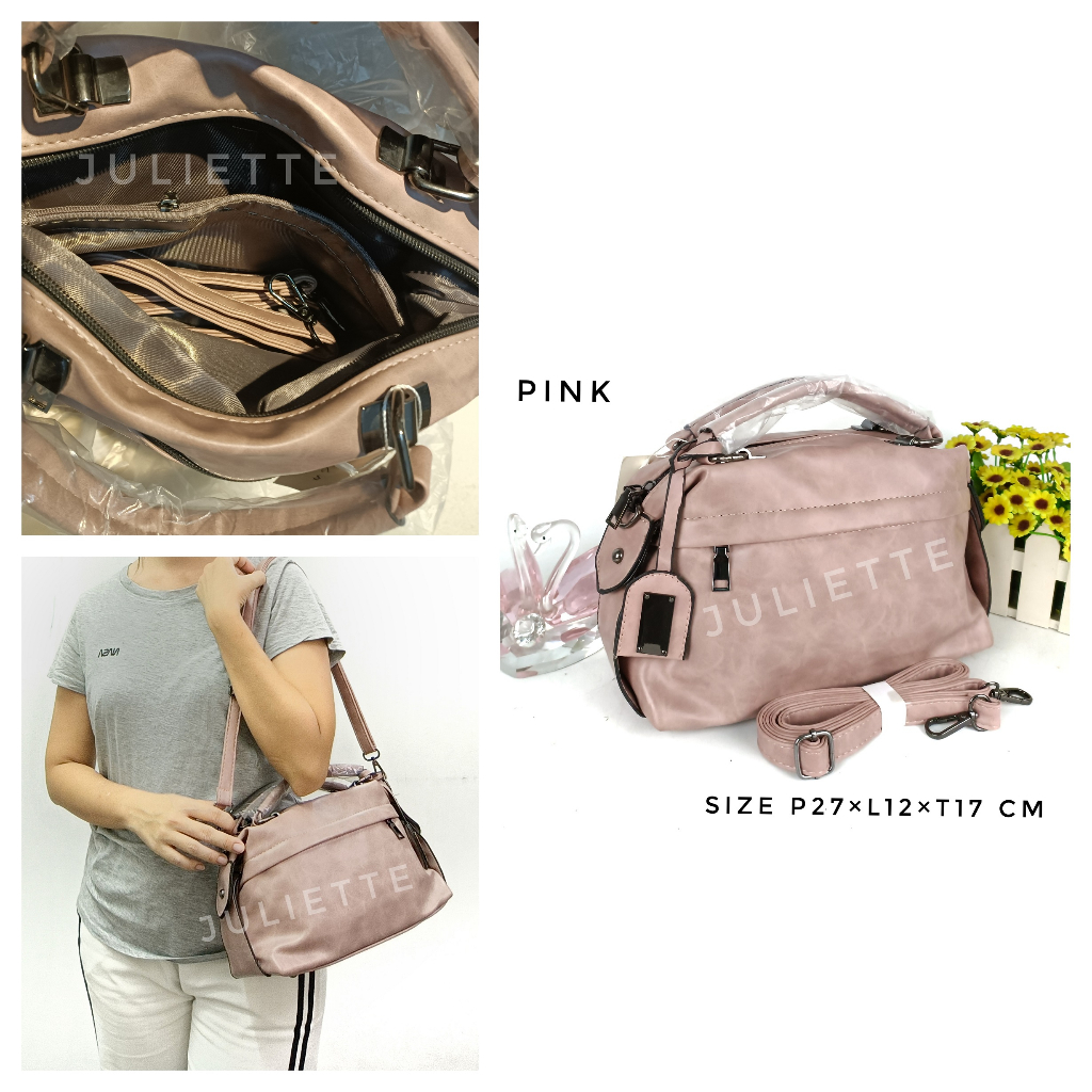 Tas Wanita Import Batam Handbag Selempang Pink s2