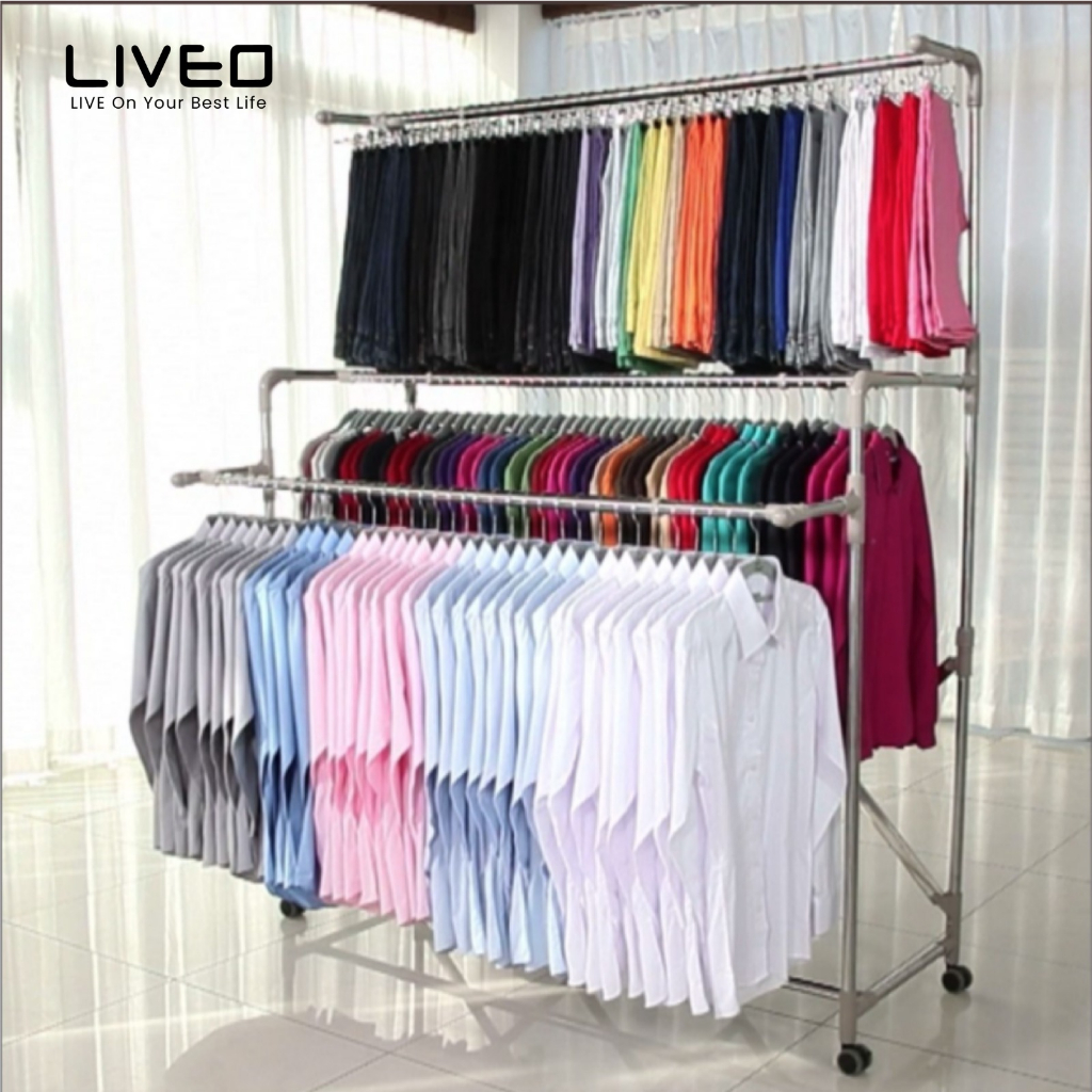 Jemuran Lipat Lantai Baju Liveo LV-758 / Liveo Smart Clothes Organiser