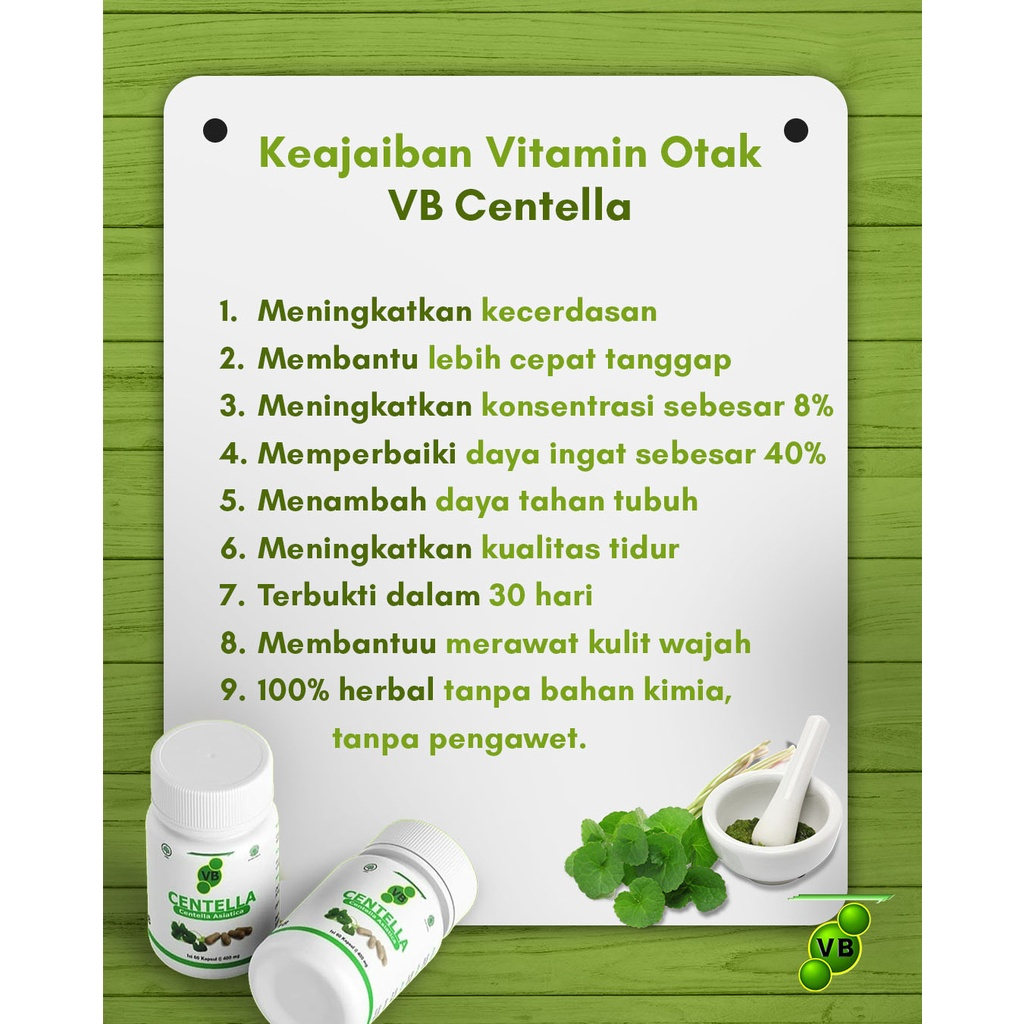 Vitamin otak Anak Dewasa suplemen Otak Vitabrain VB Centella Original