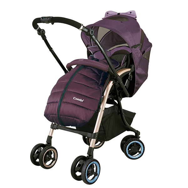 COMBI Stroller Miracle Turn Purple Stroller Bayi Kereta Dorong Bayi