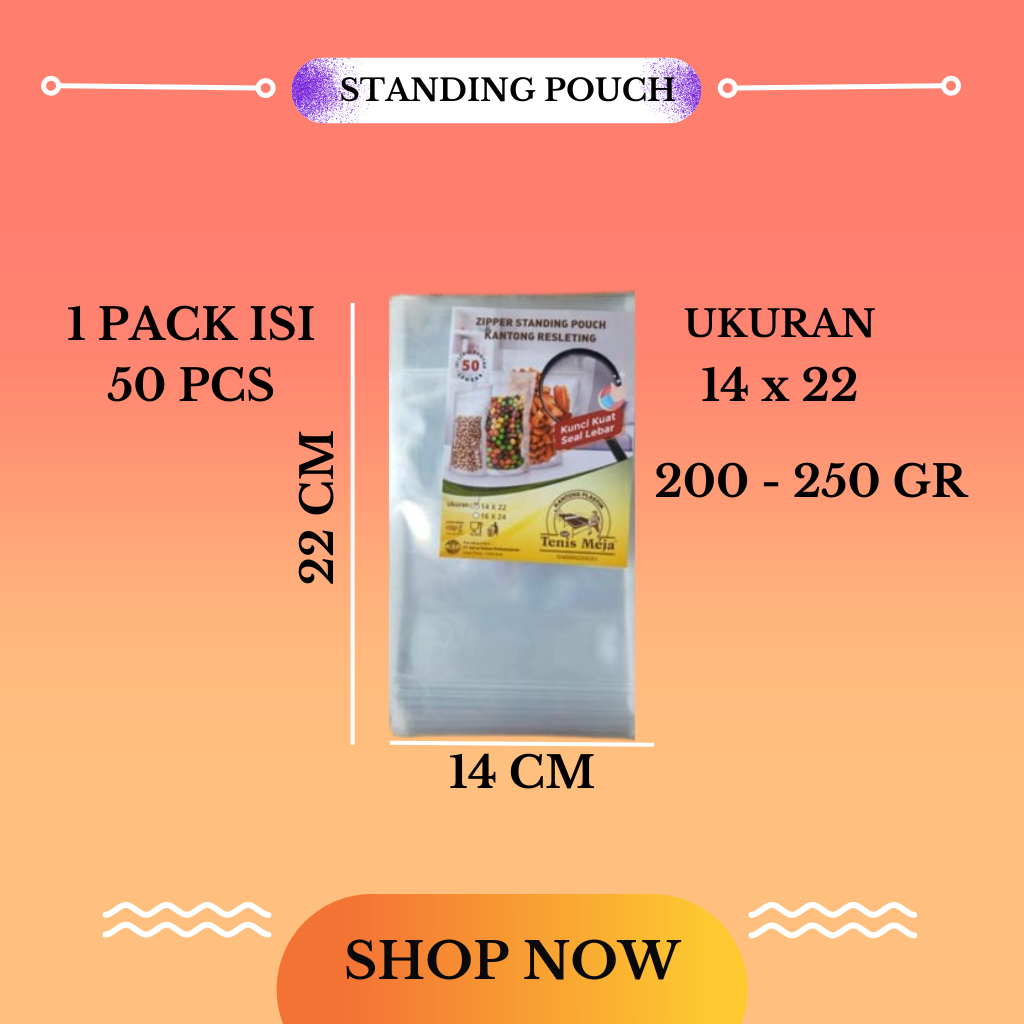 Standing Pouch/Plastik Standing Pouch/Standing Pouch bening|BERBAGAI UKURAN