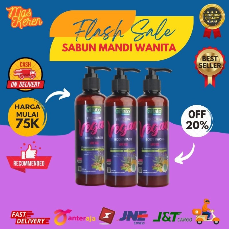 Sabun mandi cair wanita Afiato Vegan Body Wash Women 250 ml