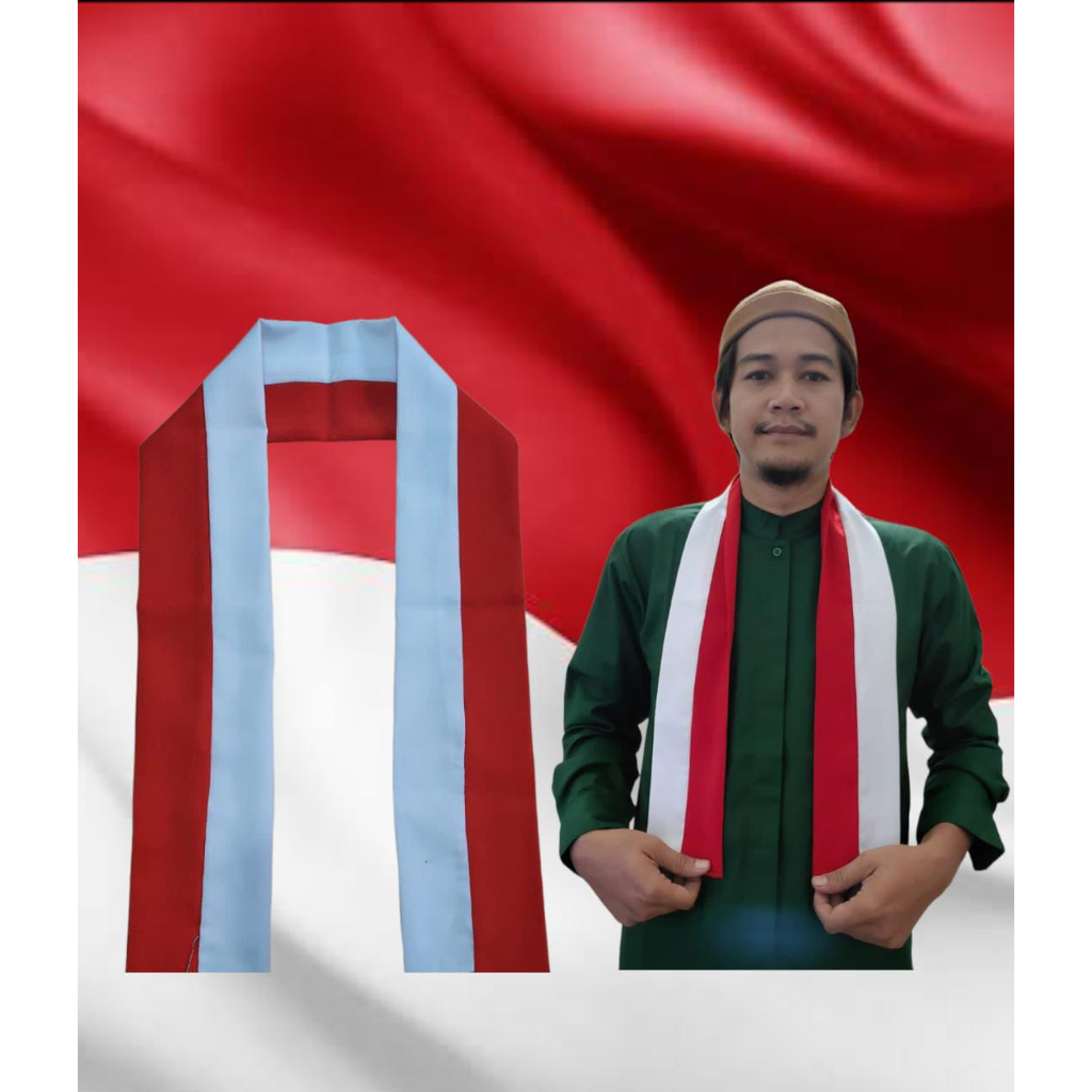 Selendang Merah Putih Syal Merah Putih Ikat Kepala Merah Putih Perlengkapan 17 Agustusan