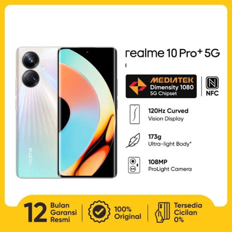 realme 10 pro plus 5g 12/256gb new