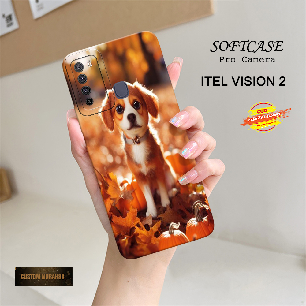 Case Itel Vision 2 Terbaru - Fashion Case Dogs - Casing Hp Itel Vision 2 - Soft Case Hp Itel Vision 