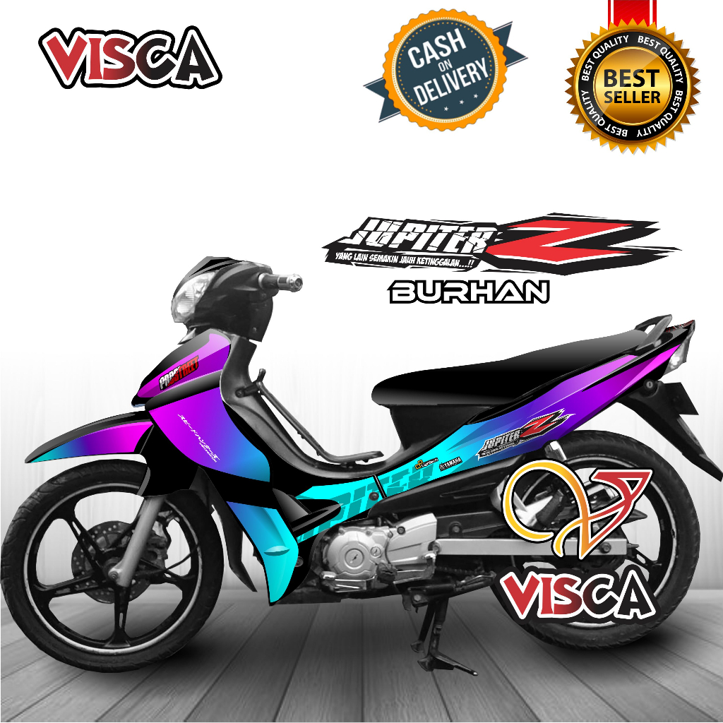 Stiker Striping Jupiter Z Burhan - Stiker Striping Jupiter Z Lama Variasi Bunglon