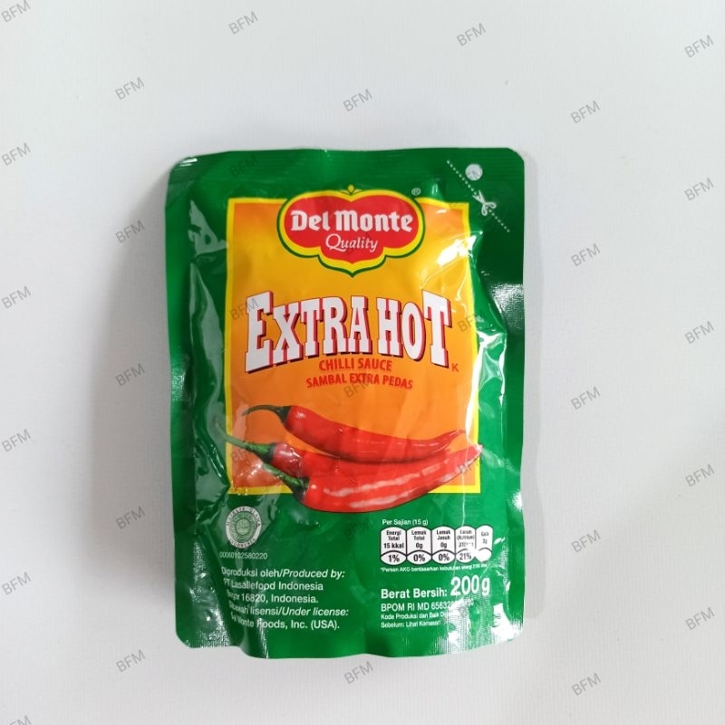 

Del monte Extra Hot Chilli Sauce 200 Gr