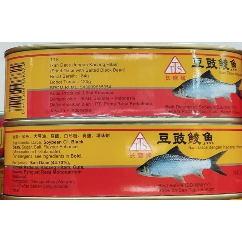 

TTs Ikan Dace Dengan Kacang Hitam Asin