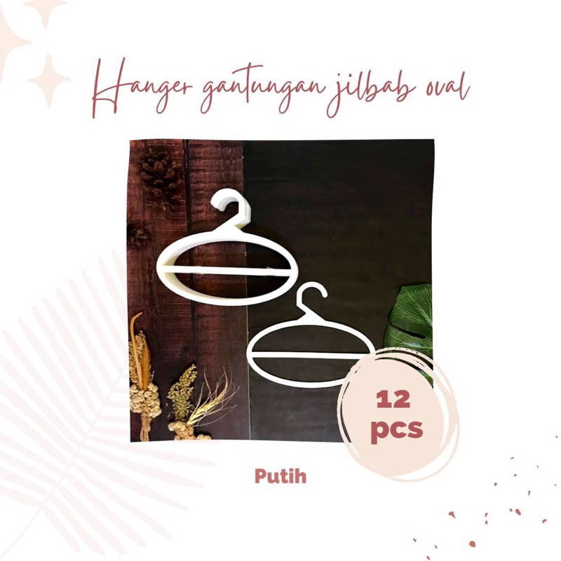 HANGER GANTUNGAN JILBAB OVAL PREMIUM