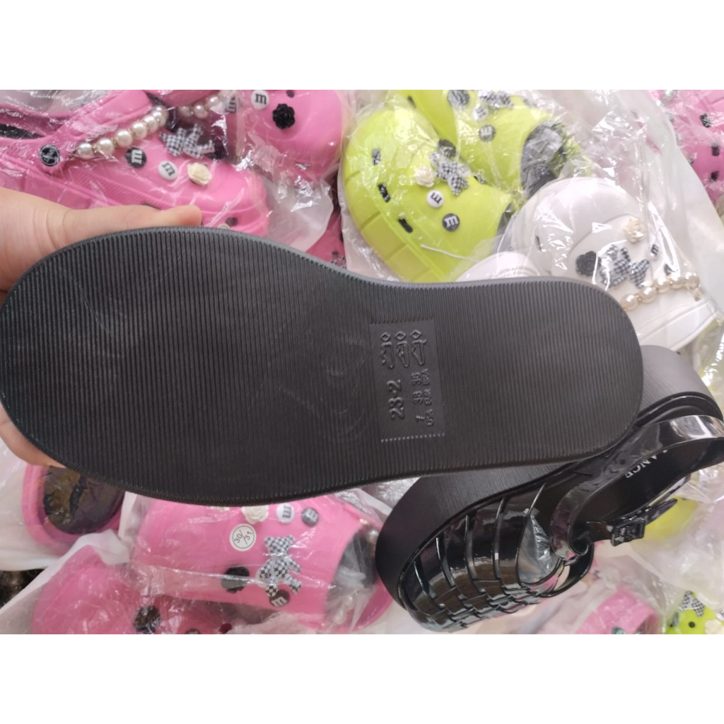 sepatu sandall melisa hak tinggi 23-2-B sandal plato terlaris