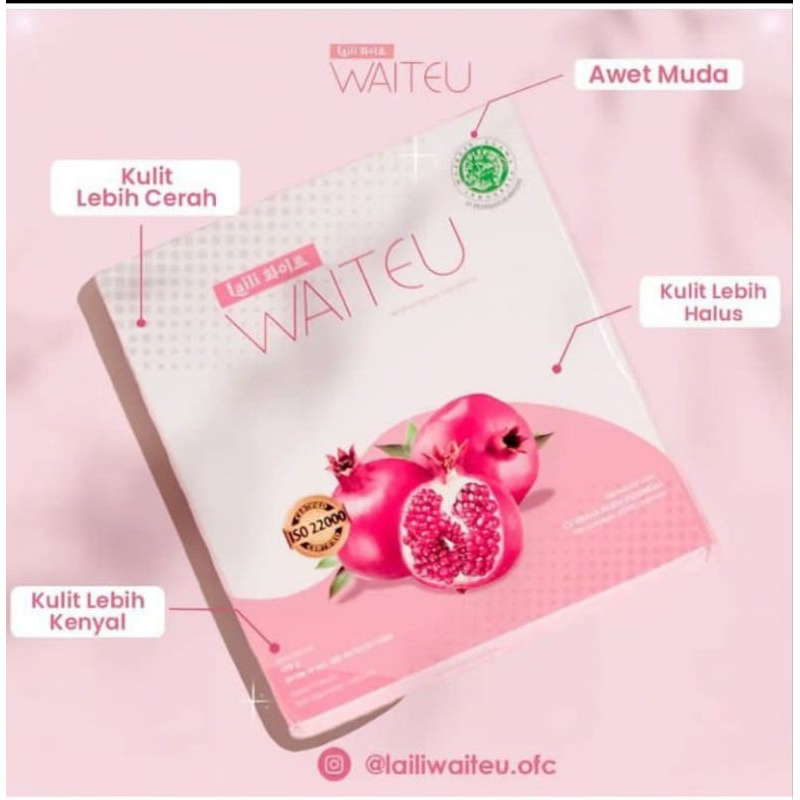 waiteu collagen minuman pemutih setara 3x suntik putih, minuman kolagen menyehatkan wajah, kulit, ra