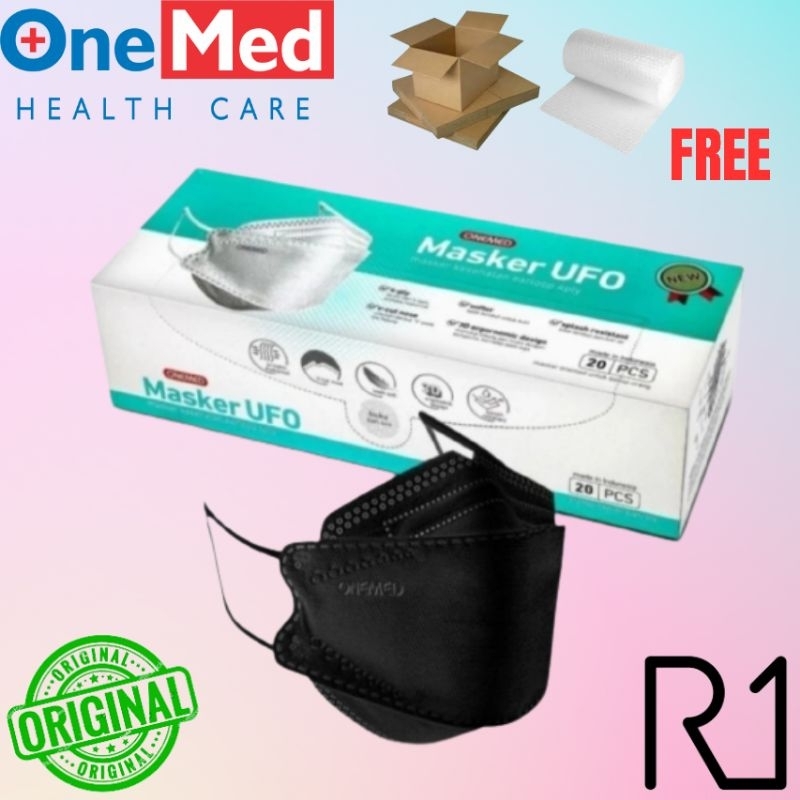 Masker onemed KF94 / Masker medis UFO onemed 4ply isi 20pcs