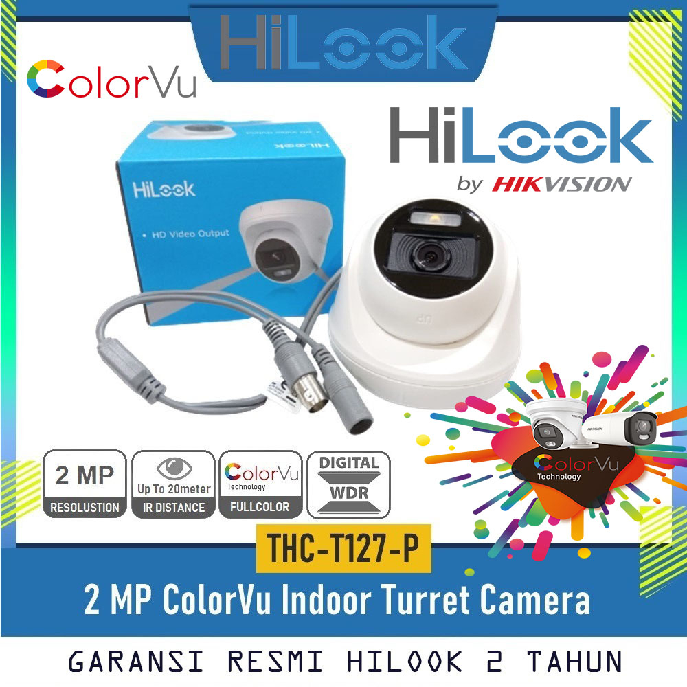 Paket CCTV HiLook 2MP COLORVU 4 KAMERA SIAP PASANG