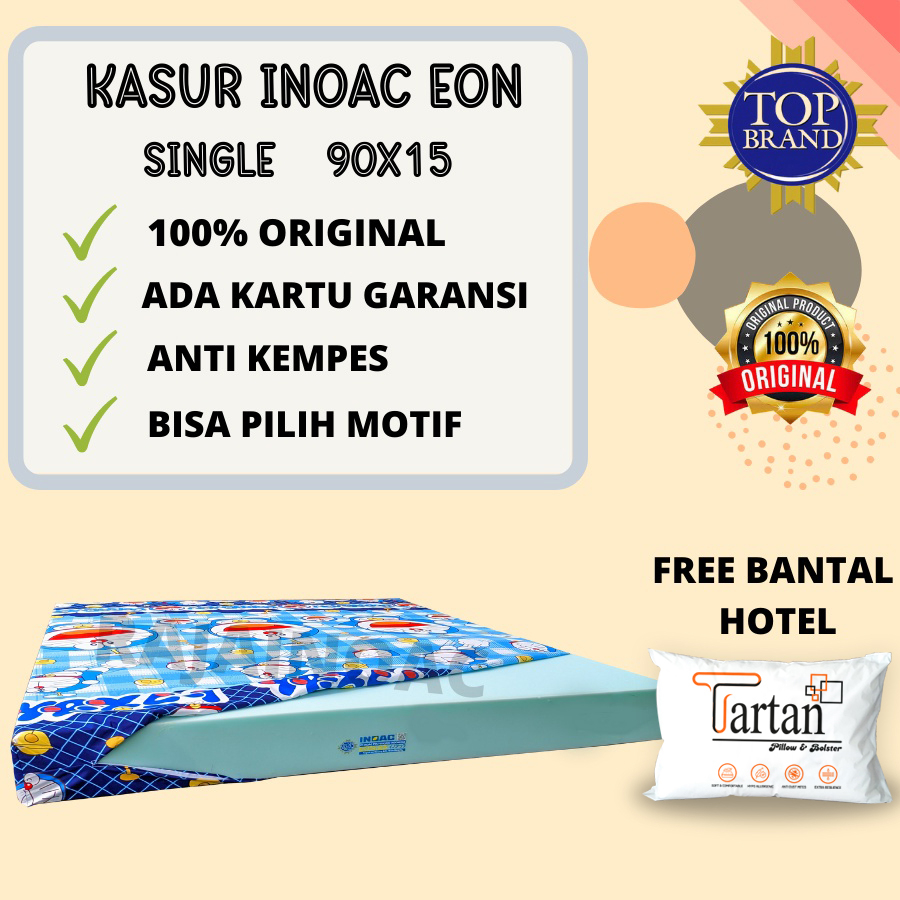KASUR BUSA INOAC SIZE NO SINGLE EON D23 200X90X15 ORIGINAL GARANSI ANTI KEMPES 10 Tahun -Raja Inoac
