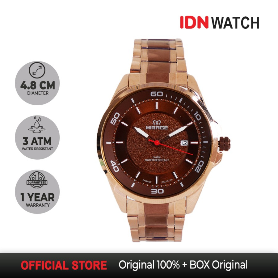 Jam Tangan Mirage Original Pria Sporty Keren Terbaru Kombinasi Dual Colour Mix Trendy 8731 M