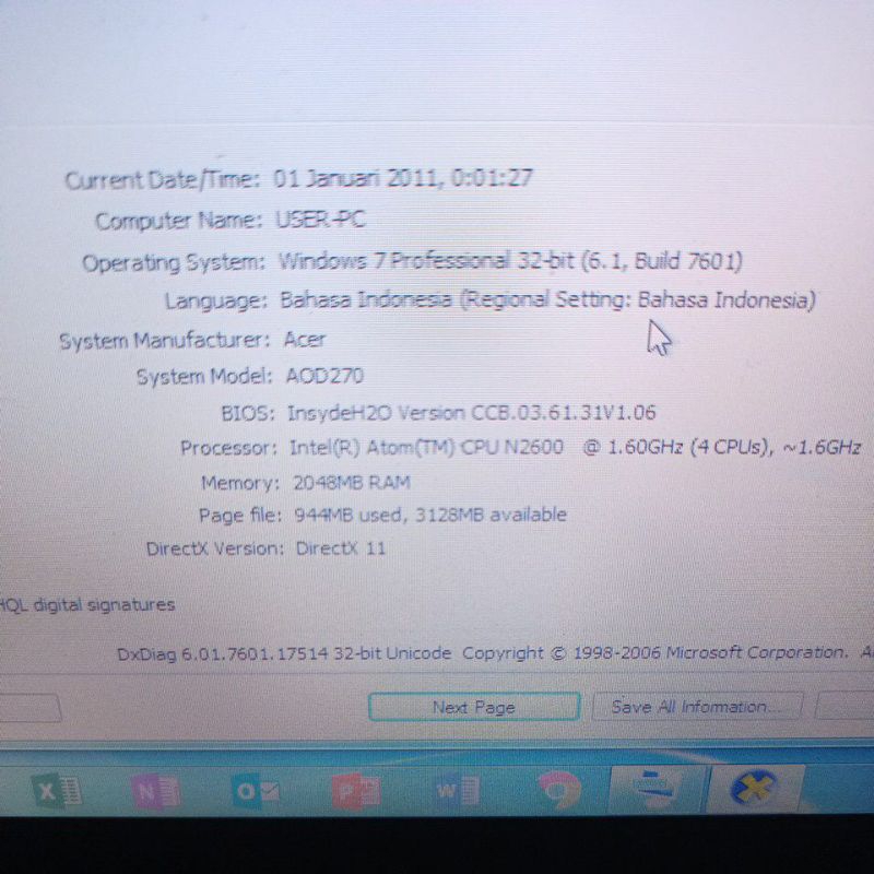 mainboard netbook acer aspire one d270 bekas murah